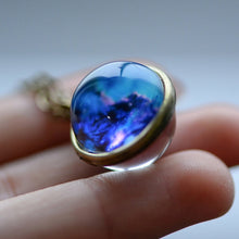 Load image into Gallery viewer, Nebula Galaxy Double Sided Pendant Necklace Glass